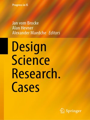cover image of Design Science Research. Cases